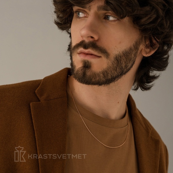 Цепь из красного золота 585, плетение «Якорь»